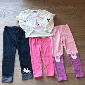 Unicorn top and matching pants set!